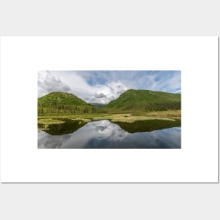 Mountain Pond Panorama Posters and Art